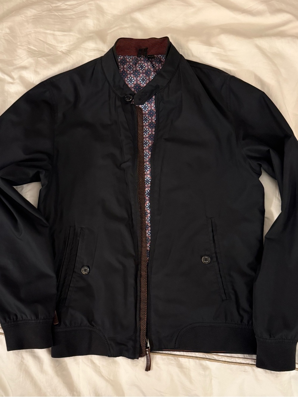 Ted Baker London Men’s Black Bomber Jacket - size 2